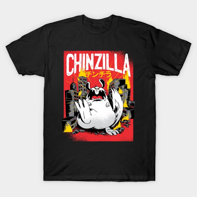 CHINCHILLA MONSTER - CHINZILLA! T-Shirt by jasebro